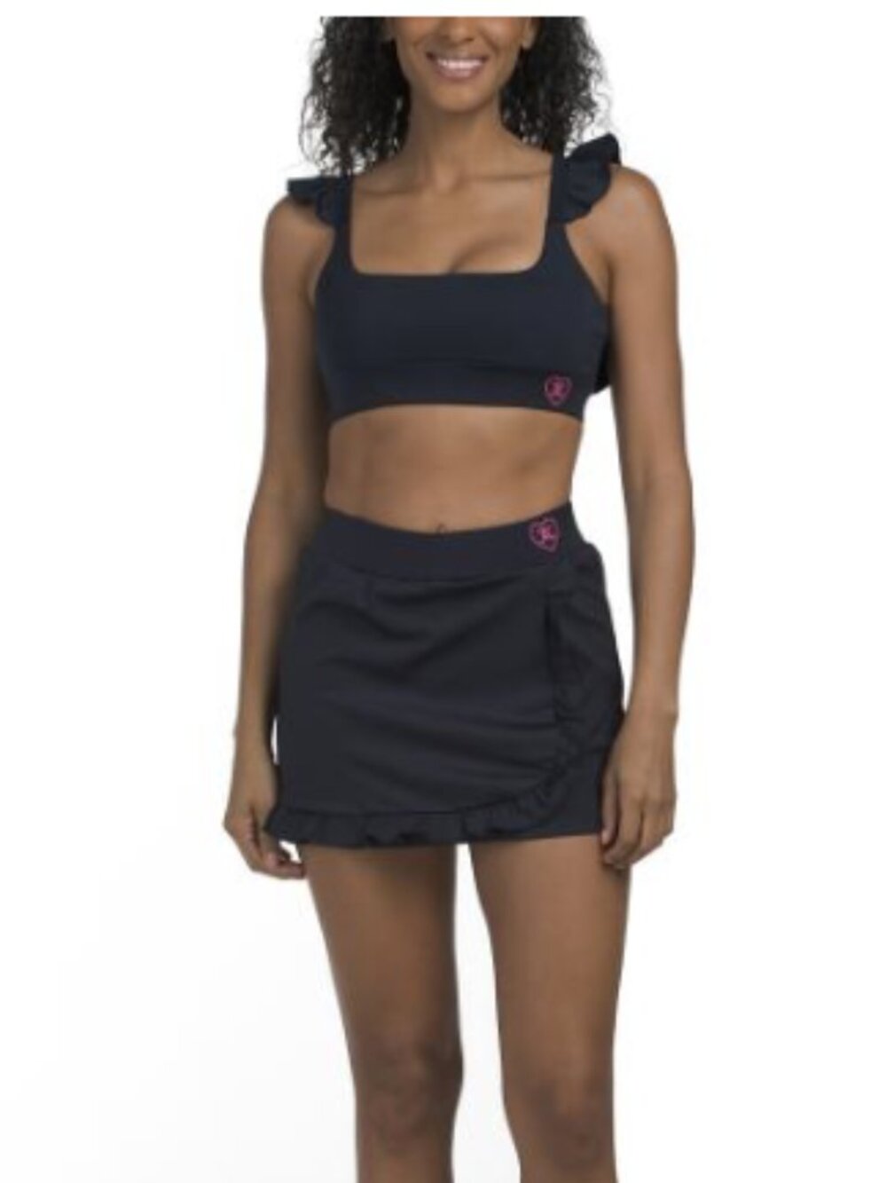 *NWT* JUICY COUTURE Ruffle Trim Skort And Bra Top Collection in Regal Blue, XS